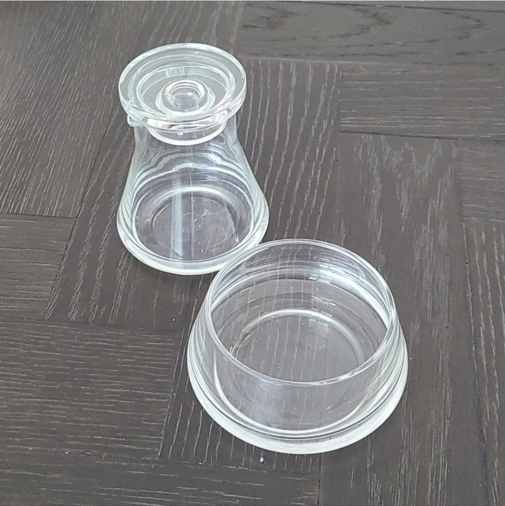 Crate&Barrel 3 Piece Cream and Sugar.
